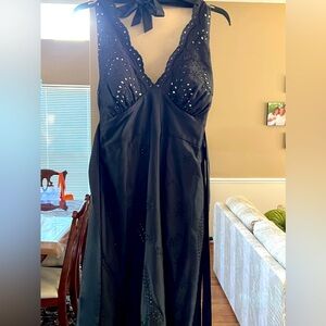Black halter dress from White House Black Market